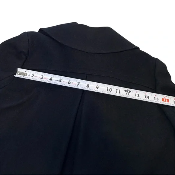 Banana Republic Women’s Medium Black Pea Coat - Picture 6 of 9